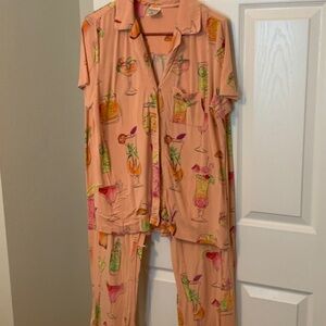 Soma Peach Cocktail Print Pajamas